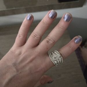 Rhinestone Ring Bundle Size 8/9